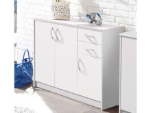Kommode >Olli< in Weiß - 109x86x35cm (BxHxT)
