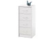 Kommode >Olli< in Weiß - 38x86x35cm (BxHxT)