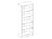 Regal >Olli< in Beton - 54x148x34cm (BxHxT)