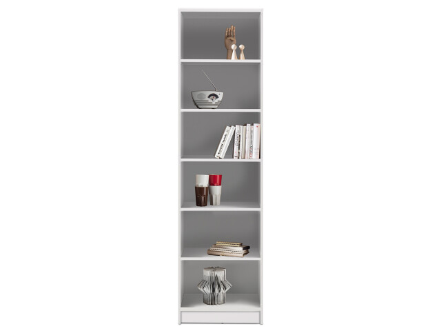 Regal >Olli< in Weiß - 54x198x34cm (BxHxT)