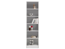 Regal >Olli< in Weiß - 54x198x34cm (BxHxT)