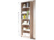 Regal >Olli< in Sonoma-Eiche - 72x198x34cm (BxHxT)