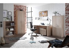 Aktenschrank >Olli< in Sonoma-Eiche - 72x198x35cm (BxHxT)