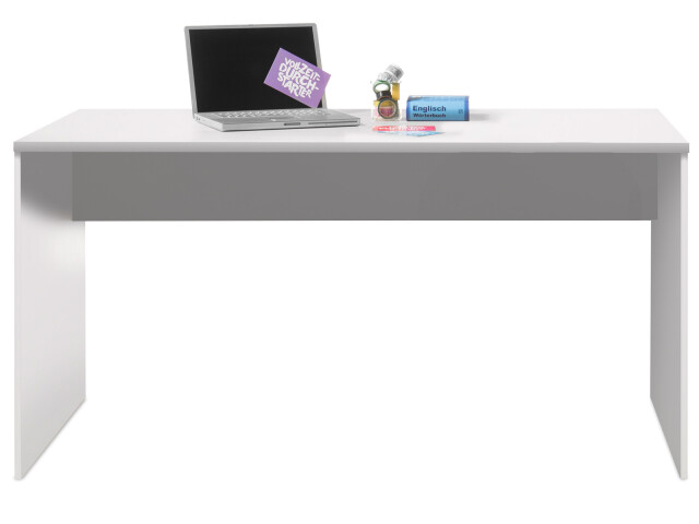 Schreibtisch >Olli< in Weiß - 150x75x75cm (BxHxT)