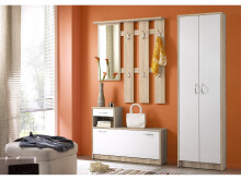 Garderobenschrank >Selene< in Sonoma-Eiche - 55x190x25cm (BxHxT)