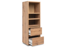 Regal >Ravenna< in Honig-Eiche - 45x131x37cm (BxHxT)