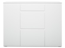 Schuhschrank >Ravenna III< in Weiß/Matt - 137.6x109x37cm (BxHxT)