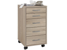 Rollcontainer >Pit< in Eiche - 33x63,5x38cm (BxHxT)