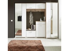 Hängeschrank >Arlington I< in chrom matt aus Metall - 120x38x38cm (BxHxT)