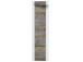 Garderobenpaneel >Mila< in Weiß aus Metall - 48x170x29cm (BxHxT)
