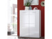 Schuhschrank >Olivia< in Weiß aus MDF - 90x122x40cm (BxHxT)