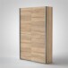 Schwebetürenschrank >Fred< in Sonoma-Eiche - 125x195,5x38cm (BxHxT)