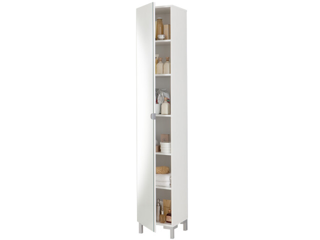 Hochschrank >Kleo< - in weiss - 33.5x195.5x31.5cm (BxHxT)