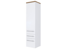 Badezimmer-Set >Davos< (6-teilig) in Weiß Wotan Eiche Nachbildung - 170x47 (BxT)
