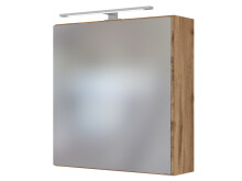 Badezimmer-Set >Davos< (6-teilig) in Wotan Eiche Nachbildung - 170x47cm (BxT)