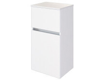 Badezimmer-Set >Baabe< (5-teilig) in Weiß - 170x47cm (BxT)