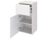 Badezimmer-Set >Baabe< (5-teilig) in Weiß - 170x47cm (BxT)