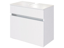 Badezimmer-Set >Baabe< (5-teilig) in Weiß - 170x47cm (BxT)