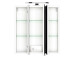 Badezimmer-Set >Baabe< (5-teilig) in Weiß - 170x47cm (BxT)