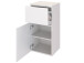 Badezimmer-Set >Baabe< (5-teilig) in Weiß - 190x47cm (BxT)