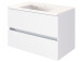 Badezimmer-Set >Baabe< (5-teilig) in Weiß - 190x47cm (BxT)
