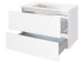 Badezimmer-Set >Baabe< (5-teilig) in Weiß - 190x47cm (BxT)