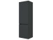 Badezimmer-Set >Baabe< (5-teilig) in Grau-Matt Graphit - 210x47cm (BxT)