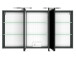 Badezimmer-Set >Baabe< (5-teilig) in Grau-Matt Graphit - 210x47cm (BxT)