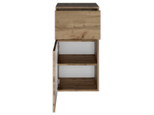 Badezimmer-Set >Baabe< (5-teilig) in Wotan-Eiche - 170x47cm (BxT)