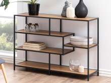 Regal >Carney< in Wildeiche aus Metall -...