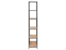 Regal >Carney< in Wildeiche aus Metall - 77x185x35cm (BxHxT)