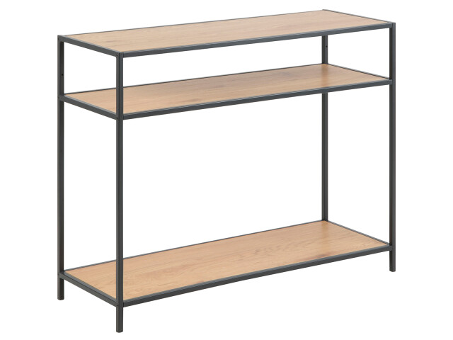 Konsolentisch >Carney< in Wildeiche aus Metall - 100x79x35cm (BxHxT)