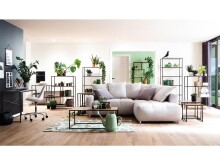 Konsolentisch >Carney< in Wildeiche aus Metall - 100x79x35cm (BxHxT)