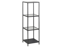 Regal >Carney< in Schwarz/matt aus Metall -...