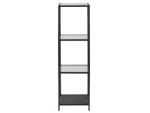 Regal >Carney< in Schwarz/matt aus Metall -...