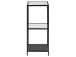 Regal >Carney< in Schwarz/matt aus Metall - 35x82,5x37cm (BxHxT)