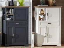 Highboard >Jasmin< in Antik aus Metall -...