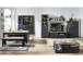 Highboard >Jasmin< in Graphit aus Metall - 93x150x42cm (BxHxT)