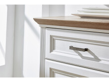 Sideboard >Jasmin< in Pinie-Hell aus Metall - 166x102x48cm (BxHxT)