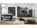 Buffetaufsatz >Jasmin< in Graphit aus Metall - 166x103x42cm (BxHxT)