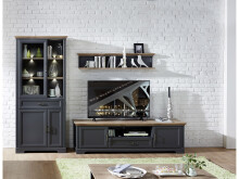 TV-Board >Jasmin< in Graphit - 193x54x51cm (BxHxT)