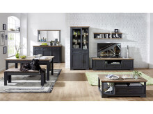 Wandboard >Jasmin< in Graphit - 142x29x20cm (BxHxT)