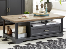 Couchtisch >Jasmin< in Graphit - 120x45x67cm (BxHxT)