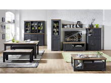 Couchtisch >Jasmin< in Graphit - 120x45x67cm (BxHxT)