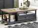 Couchtisch >Jasmin< in Graphit - 120x45x67cm (BxHxT)