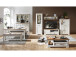 Couchtisch >Jasmin< in Pinie-Hell aus Metall - 120x45x67cm (BxHxT)