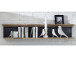 Wohnwand >Jasmin< in Graphit aus Metall - 299x204x51cm (BxHxT)