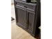 Wohnwand >Jasmin< in Graphit aus Metall - 299x204x51cm (BxHxT)