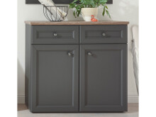Schuhschrank >Tomlin< in grau - 98x91x38cm (BxHxT)