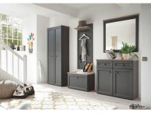 Schuhschrank >Tomlin< in grau - 98x91x38cm (BxHxT)